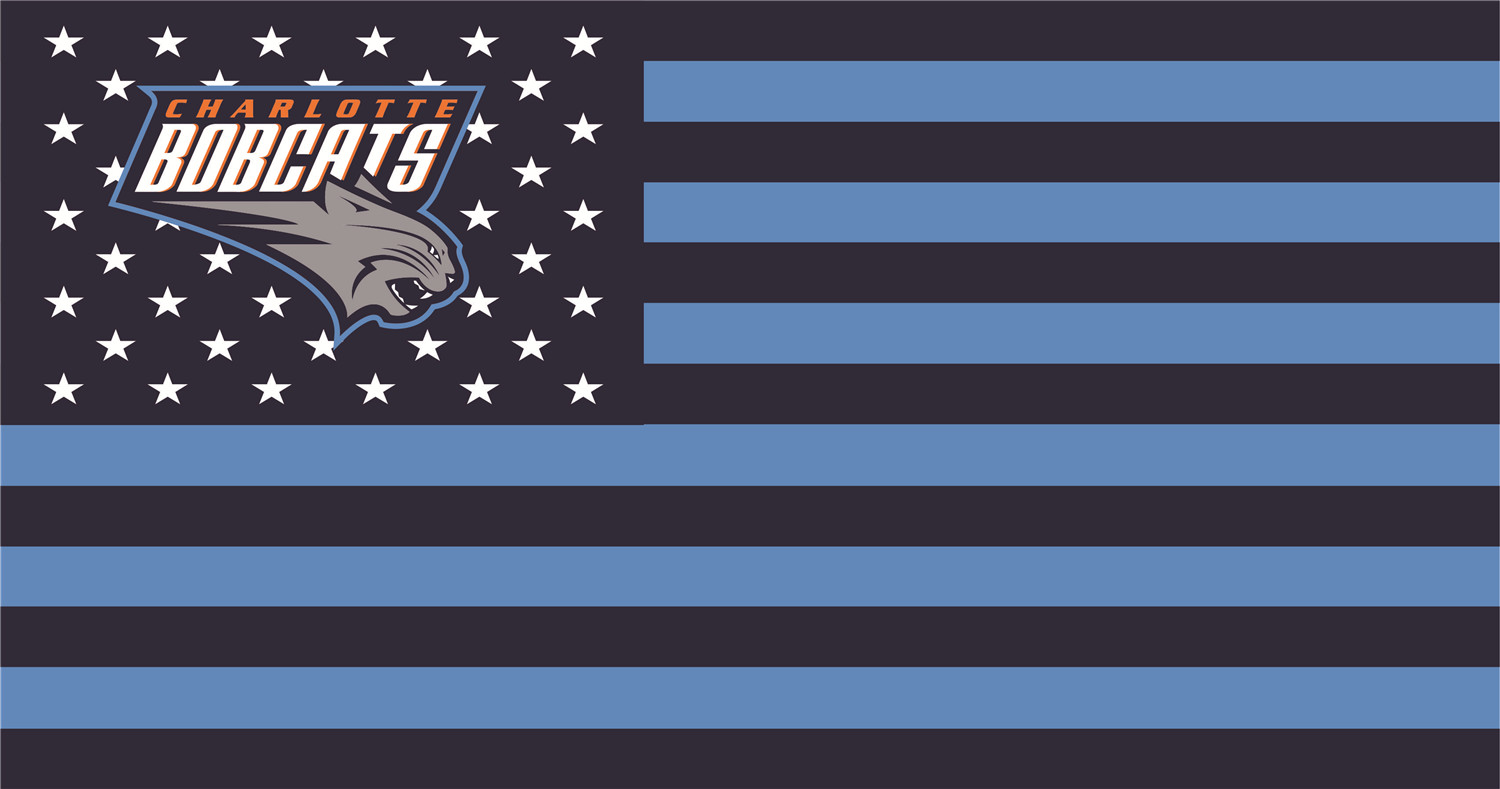 Charlotte Bobcats Flags iron on transfers